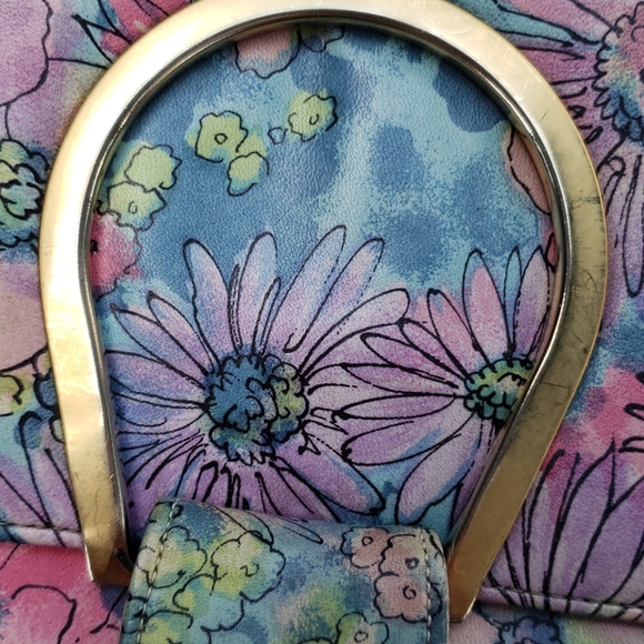 Vintage Varon Water Color Flower Purse Bag - Picture 3 of 12